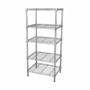 APPROVED VENDOR 32V422 Wire Shelving 74x60x18 5 Shelf Chrome | AC6CLZ