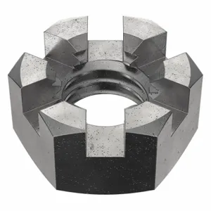 APPROVED VENDOR 351075G Hex Locknut Slotted 7/16-14, 100PK | AF2WRB 6YHL9