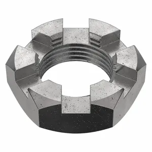 APPROVED VENDOR 354365G Hex Jam Locknut Slotted 1 1/8-12, 5PK | AF2XNN 6YRL8