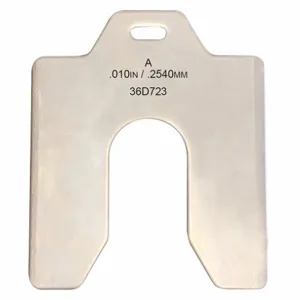 APPROVED VENDOR 36D723 Slotted Shim 2 x 2 In x 0.010in - Pack Of 20 | AC6TTE