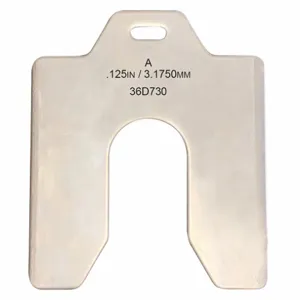 APPROVED VENDOR 36D730 Slotted Shim 2 x 2 In x 0.125in Pk5 | AC6TTM