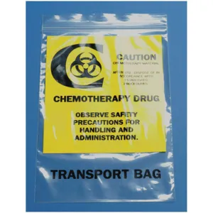 APPROVED VENDOR 3CUF5 Chemo Waste Bag Clear 15 Inch Length - Pack Of 500 | AC8NND