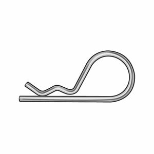 APPROVED VENDOR 3DYT2 Cotter Pin Hairpin 0.091 Inch, 25PK | AC8UZU