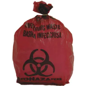 APPROVED VENDOR 3UAF2 Biohazard Bag Red 1 Gallon - Pack Of 200 | AD2TUG