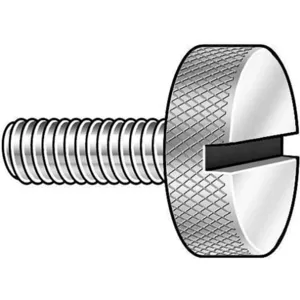 APPROVED VENDOR 4011-SL Thumb Screw Knurled 4-40X1/2 L, 5PK | AB2ZFZ 1PY44