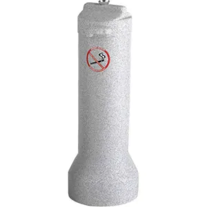 APPROVED VENDOR 4450-3-90 Cigarette Receptacle Gray Steel | AF4WRY 9MKK7