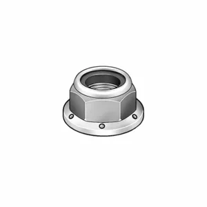 APPROVED VENDOR 4CAN8 Flange Locknut Steel 10-24, 100PK | AD6WQT