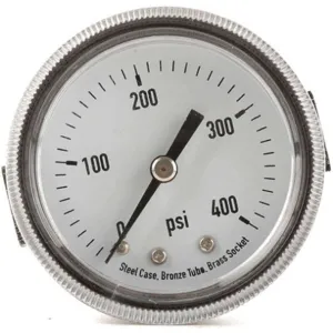 APPROVED VENDOR 4CEY2 Panel Mount Pressure Gauge U Clamp 2 In | AD6XGE