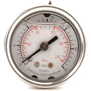 APPROVED VENDOR 4CFL3 Pressure Gauge Liquid Filled 1-1/2 In | AD6XJC