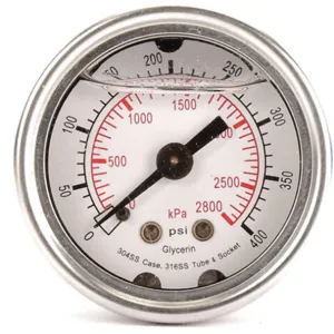 APPROVED VENDOR 4CFL9 Pressure Gauge Liquid Filled 1-1/2 In | AD6XJJ