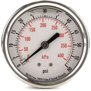 APPROVED VENDOR 4CFR5 Pressure Gauge Liquid Filled 2-1/2 In | AD6XKJ