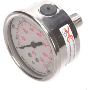 APPROVED VENDOR 4CFU3 Pressure Gauge Liquid Filled 2-1/2 In | AD6XKR