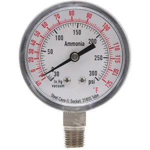 APPROVED VENDOR 4CFW7 Compound Gauge Ammonia 2 1/2 Inch 300 Psi | AD6XLQ