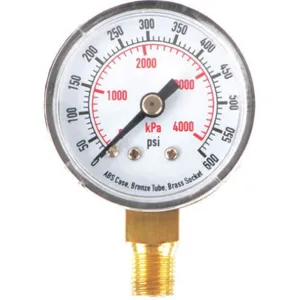 APPROVED VENDOR 4CJR6 Pressure Gauge Test 1-1/2 In | AD6YCX