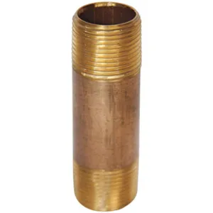 APPROVED VENDOR 4GRX5 Nipple Red Brass 1/8 x 6 1/2 In | AD7VVJ