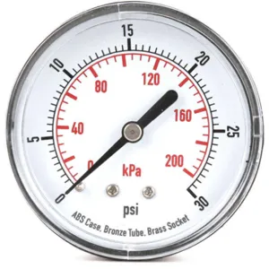 APPROVED VENDOR 4EFE3 Pressure Gauge Test 2-1/2 In | AD7GGW