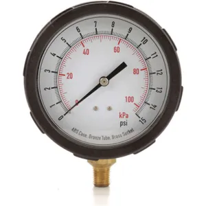 APPROVED VENDOR 4EFF2 Pressure Gauge Test 4 In | AD7GHE