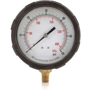 APPROVED VENDOR 4EFF4 Pressure Gauge Test 4 In | AD7GHG