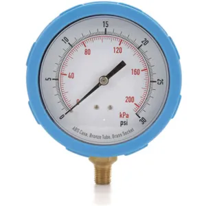 APPROVED VENDOR 4EFG2 Pressure Gauge Test 4 In | AD7GHP