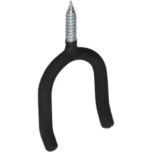 APPROVED VENDOR 4ERX8 Screw Inch Hook Black Vinyl Coated | AD7JPN