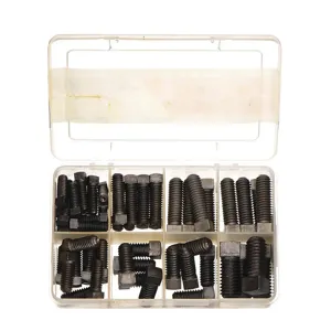 APPROVED VENDOR 4F415 Set Screw Assort Square Head, 60 Pieces | AD7KWT