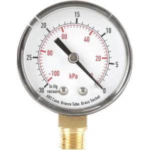 APPROVED VENDOR 4FLU4 Pressure Gauge Test 2 In | AD7MZX