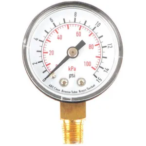 APPROVED VENDOR 4FLP8 Pressure Gauge Test 1-1/2 In | AD7MYX