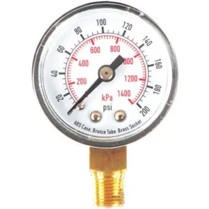 APPROVED VENDOR 4FLR4 Pressure Gauge Test 1-1/2 In | AD7MZC