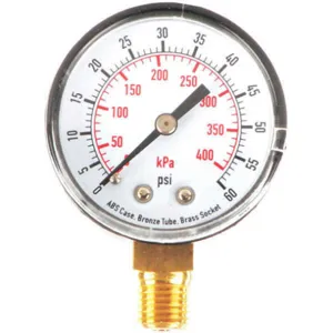 APPROVED VENDOR 4FLT9 Pressure Gauge Test 2 In | AD7MZT