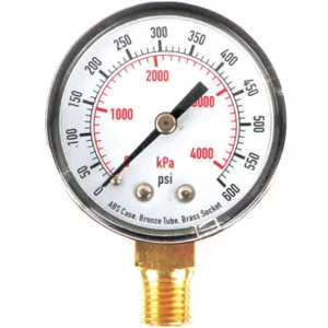 APPROVED VENDOR 4FLU6 Pressure Gauge Test 2 In | AD7MZZ