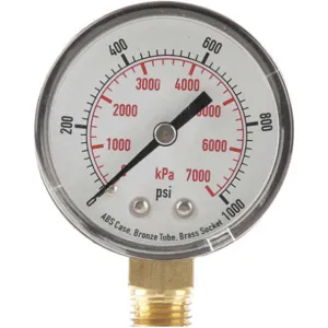 APPROVED VENDOR 4FLU7 Pressure Gauge Test 2 In | AD7NAA