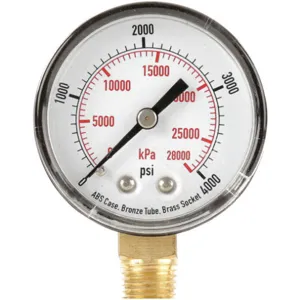 APPROVED VENDOR 4FLV1 Pressure Gauge Test 2 In | AD7NAD