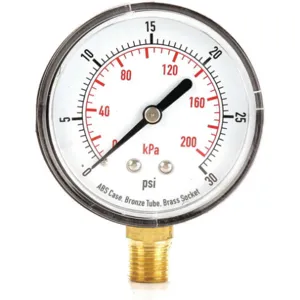 APPROVED VENDOR 4FLV7 Pressure Gauge Test 2-1/2 In | AD7NAK