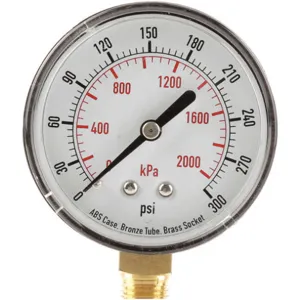 APPROVED VENDOR 4FLW3 Pressure Gauge Test 2-1/2 In | AD7NAQ