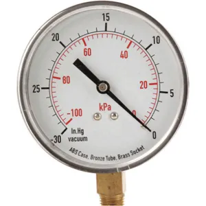 APPROVED VENDOR 4FLX3 Vacuum Gauge Test 3-1/2 In | AD7NBA