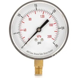 APPROVED VENDOR 4FLX6 Pressure Gauge Test 3-1/2 In | AD7NBD