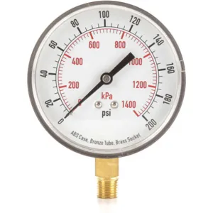 APPROVED VENDOR 4FLY1 Pressure Gauge Test 3-1/2 In | AD7NBH