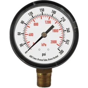 APPROVED VENDOR 4FLY2 Pressure Gauge Test 3-1/2 In | AD7NBJ