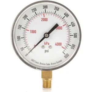 APPROVED VENDOR 4FLY4 Pressure Gauge Test 3-1/2 In | AD7NBL