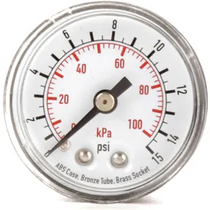 APPROVED VENDOR 4FLZ4 Pressure Gauge Test 1-1/2 In | AD7NBW