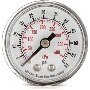 APPROVED VENDOR 4FLZ5 Pressure Gauge Test 1-1/2 In | AD7NBX