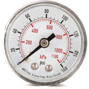 APPROVED VENDOR 4FLZ8 Pressure Gauge Test 1-1/2 In | AD7NCA