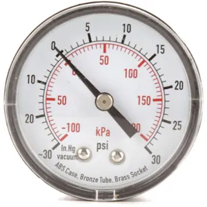 APPROVED VENDOR 4FMC2 Compound Gauge Test 2 In | AD7NCN