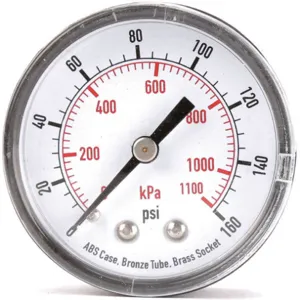 APPROVED VENDOR 4FMC7 Pressure Gauge Test 2 In | AD7NCU