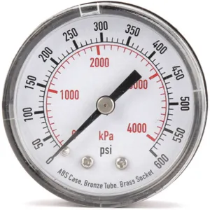 APPROVED VENDOR 4FMD2 Pressure Gauge Test 2 In | AD7NCY