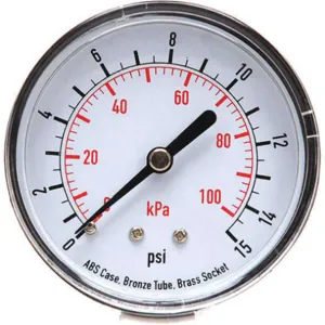 APPROVED VENDOR 4FME2 Pressure Gauge Test 2-1/2 In | AD7NDH