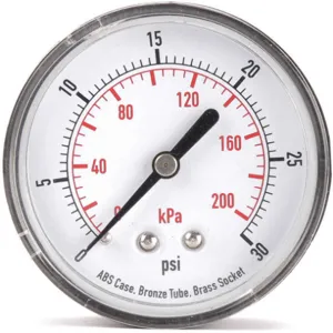 APPROVED VENDOR 4FME3 Pressure Gauge Test 2-1/2 In | AD7NDJ