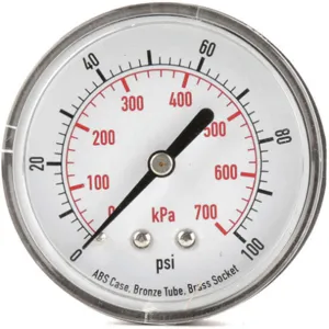 APPROVED VENDOR 4FME5 Pressure Gauge Test 2-1/2 In | AD7NDL