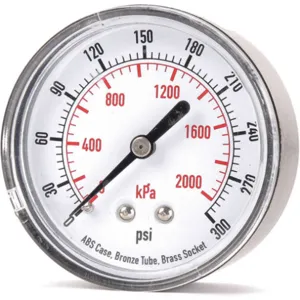 APPROVED VENDOR 4FME8 Pressure Gauge Test 2-1/2 In | AD7NDP