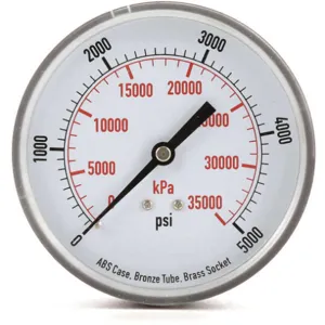 APPROVED VENDOR 4FMH5 Pressure Gauge Test 3-1/2 In | AD7NEQ